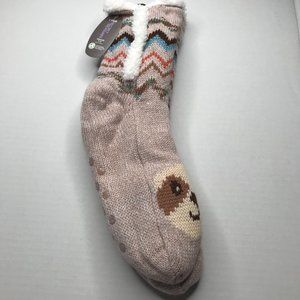 Secret Treasures Women's No Slip Slipper Sock Beige Size 4-10 New